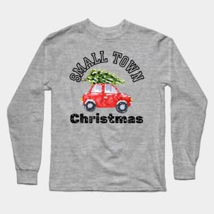 Vintage Small Town Christmas Long Sleeve T-Shirt